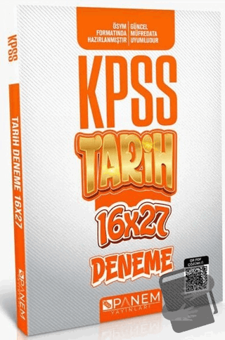 KPSS Genel Kültür Çözümlü Tarih 16x27 Deneme - Kolektif - Panem Yayınl