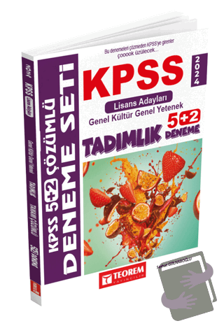 KPSS Genel Kültür - Genel Yetenek Çözümlü 5 + 2 Deneme Lisans Adayları