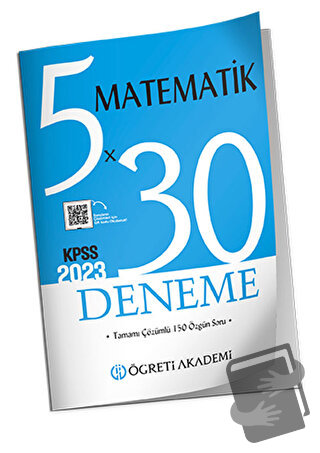 KPSS Genel Yetenek Genel Kültür 5x30 Matematik Deneme - Kolektif - Öğr