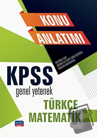 KPSS Genel Yetenek: Türkçe Matematik Konu Anlatımı - Kolektif - Nobel 