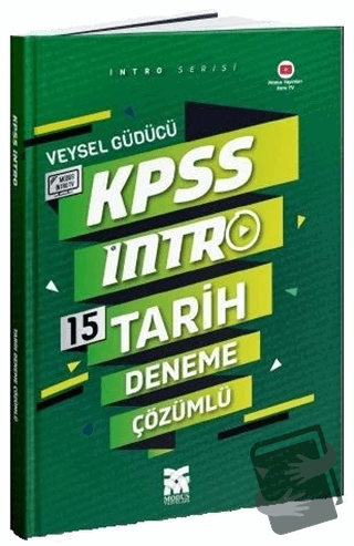 KPSS İntro 15 Tarih Deneme Çözümlü - Veysel Güdücü - Modus Yayınları -