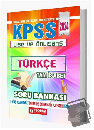 KPSS Lise Ön Lisans Tam İsabet Türkçe Soru Bankası (Ciltli) - Kolektif