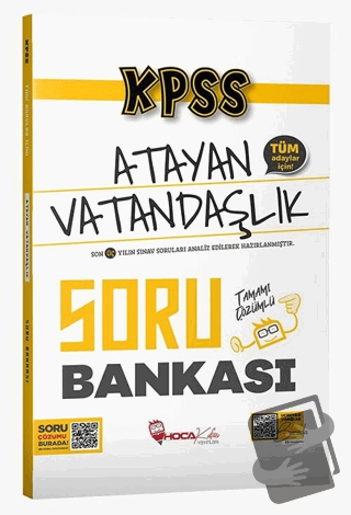 KPSS Vatandaşlık Atayan Soru Bankası Çözümlü - Kolektif - Hoca Kafası 