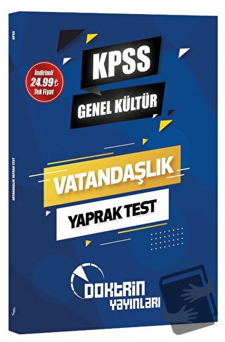 KPSS Vatandaşlık Yaprak Test, Kolektif, Doktrin Yayınları - KPSS Kitap