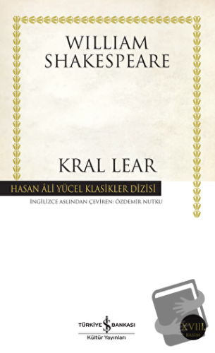 Kral Lear - William Shakespeare - İş Bankası Kültür Yayınları - Fiyatı