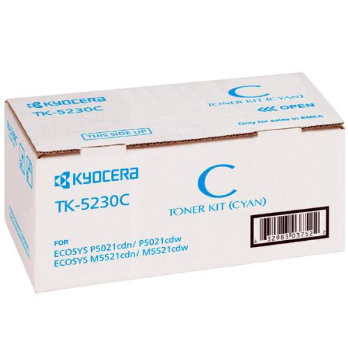 Kyocera Tk-5230C Cyan Mavi Orjinal Fotokopi Toneri Ecosys M5521Cdn-552