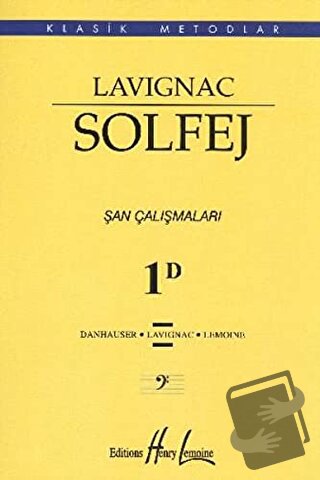 Lavignac Solfej 1D (Küçük Boy) - Danhauser - Porte Müzik Eğitim Merkez