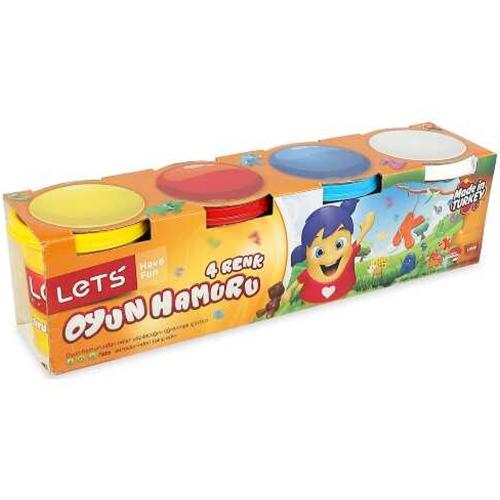 Lets Oyun Hamuru 4 Renk 460 Gr L-8440 - - Lets - Fiyatı - Yorumları - 