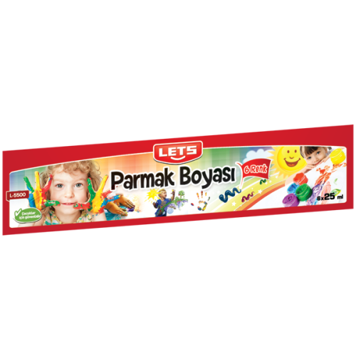 Lets Parmak Boyası 25 Ml 6 Lı L-5500 - - Lets - Fiyatı - Yorumları - S