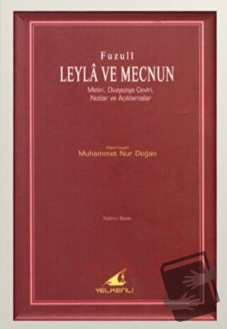 Leyla ve Mecnun - Fuzuli - Yelkenli Yayınevi - Fiyatı - Yorumları - Sa