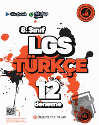 LGS 8. Sınıf Türkçe Sarmal 12 Deneme - Kollektif - Öğreti Akademi - Fi