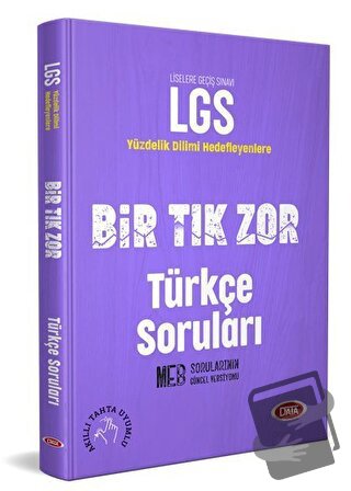 LGS Bir Tık Zor Türkçe Soruları - Kolektif - Data Yayınları - Fiyatı -