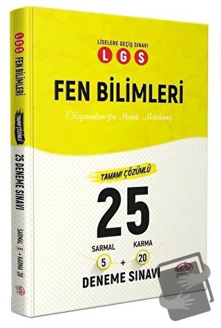 LGS Fen Bilimleri 25 Branş Denemesi Nasıl Çözülür - Kolektif - Editör 