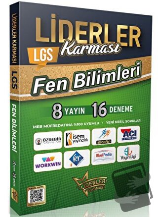 LGS Fen Bilimleri Denemeleri 8 Yayın 16 Deneme - Kolektif - Liderler K