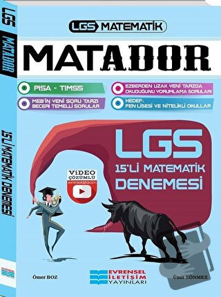 LGS Matador Video Çözümlü 15'li Matematik Denemesi - Ömer Boz - Evrens