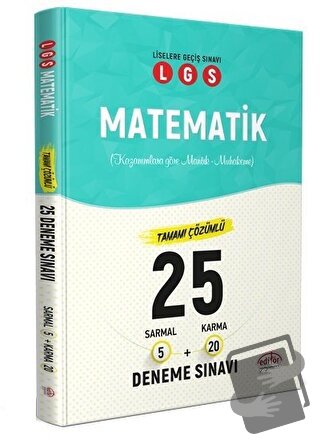 LGS Matematik 25 Branş Denemesi Nasıl Çözülür - Kolektif - Editör Yayı