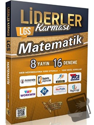 LGS Matematik Denemeleri 8 Yayın 16 Deneme - Kolektif - Liderler Karma