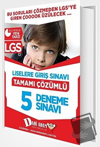 LGS Tamamı Çözümlü 5 Deneme - Kolektif - Dahi Adam Yayıncılık - Fiyatı