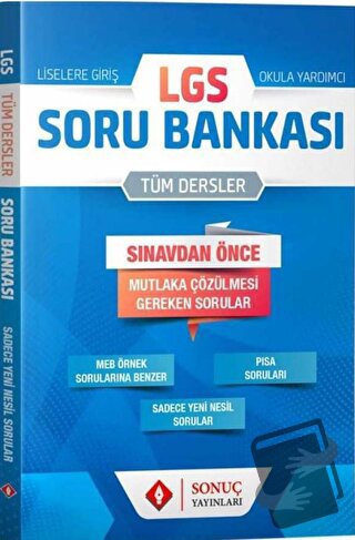 LGS Tüm Dersler Soru Bankası, Kolektif, Sonuç Yayınları, Fiyatı, Yorum