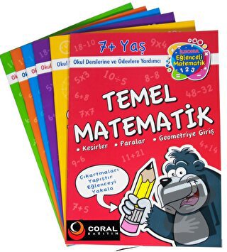 Limon Kids İlkokul Eğlenceli Temel Matematik Seti 7+Yaş (6 Kitap Set) 