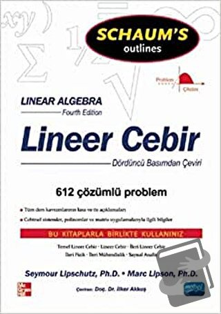 Lineer Cebir - Marc Lipson - Nobel Akademik Yayıncılık - Fiyatı - Yoru