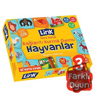 Link - Bağlantı Kurma Oyunu: Hayvanlar - Kolektif - Bi Kutu Oyun - Fiy