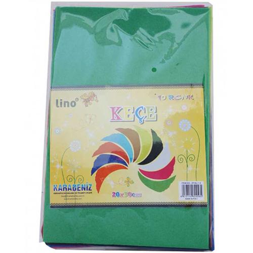 Lino Keçe 10 Renk 10 Lu 50X70 Cm 2718Jq - - Lino - Fiyatı - Yorumları 