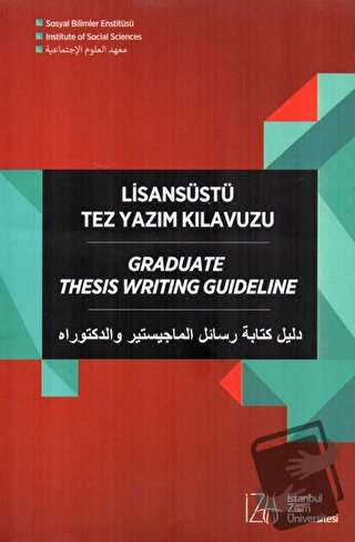 Lisansüstü Tez Yazım Kılavuzu - Mehmet Çetin - İstanbul Sabahattin Zai