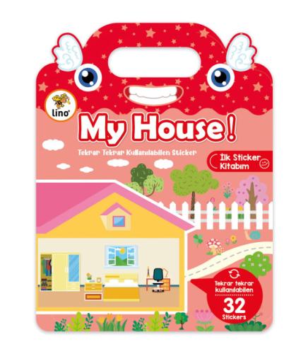 Lino Tekrar Tekrar Kullanılabilen İlk Sticker Kitabım My House Ls-503 