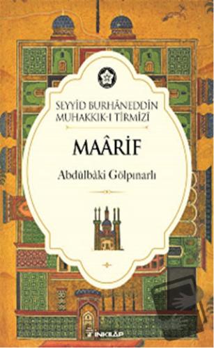 Maarif - Abdülbaki Gölpınarlı - İnkılap Kitabevi - Fiyatı - Yorumları 