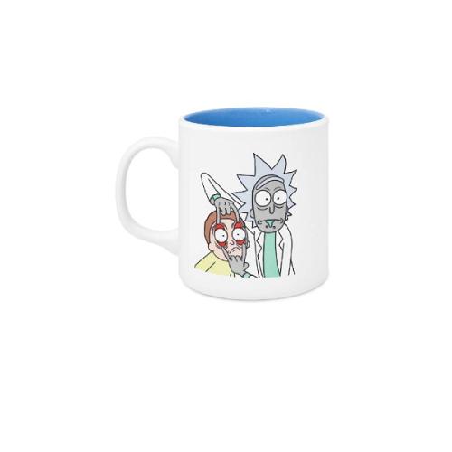 Mabbels Kupa Rick And Morty Mug Dış Beyaz İç Mavi 382171 69141 - - Mab