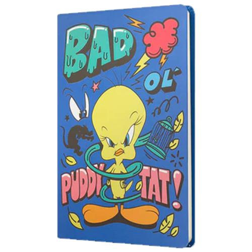 Mabbels Sert Kapak Butik Defter Tweety Bad Puddy Tat Mavi 80 Yp 15X21 