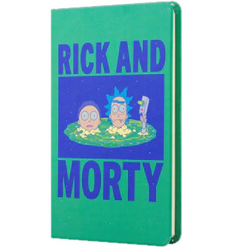 Mabbels Sert Kapak Lastikli Mini Defter Rick And Morty Yeşil 80 Yp 9X1