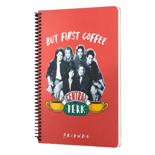 Mabbels Spiralli Defter Friends Central Perk But First Coffee Kırmızı 