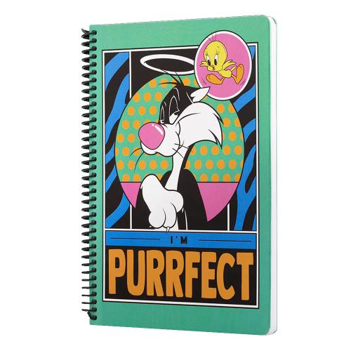 Mabbels Spiralli Defter Looney Tunes Im Perrfect Yeşil 80 Yp 17X24 Dft