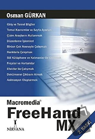 Macromedia FreeHand MX - Osman Gürkan - Nirvana Yayınları - Fiyatı - Y