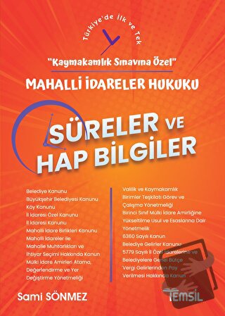 Türkiye'nin İdari Yapısı Süreler ve Hap Bilgiler - Kaymakamlık Sınavın