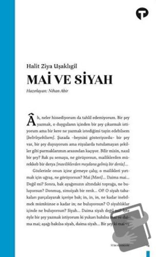 Mai ve Siyah - Halit Ziya Uşaklıgil - Turkuvaz Kitap - Fiyatı - Yoruml