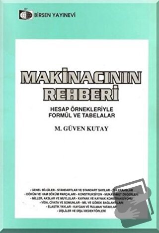 Makinacının Rehberi - M. Güven Kutay - Birsen Yayınevi - Fiyatı - Yoru