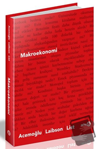 Makroekonomi - Daron Acemoğlu - Beta Yayınevi - Fiyatı - Yorumları - S