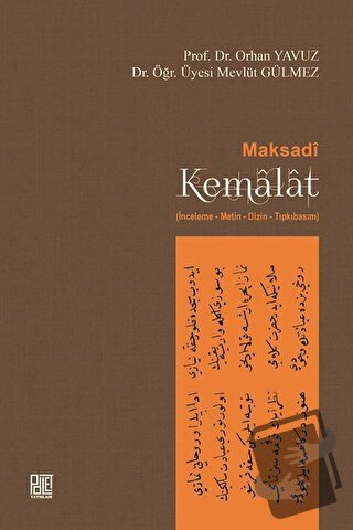 Maksadi Kemalat - Mevlüt Gülmez - Palet Yayınları - Fiyatı - Yorumları