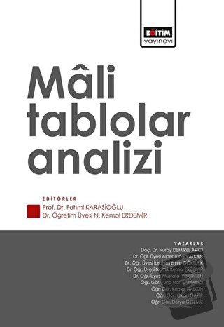 Mali Tablolar Analizi - Fehmi Karasioğlu - Eğitim Yayınevi - Ders Kita