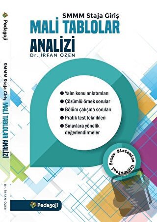 Mali Tablolar Analizi - İrfan Özen - Pedagoji Yayınları - Fiyatı - Yor