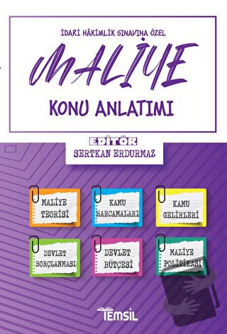 Maliye Konu Anlatımı - Sertkan Erdurmaz - Temsil Kitap - Fiyatı - Yoru