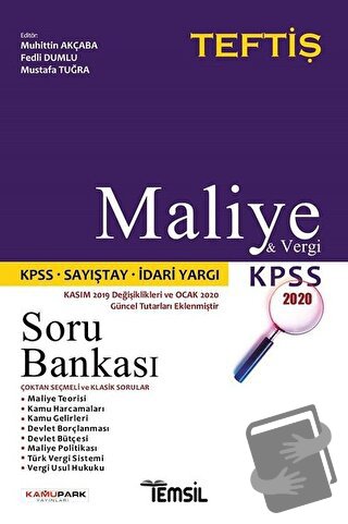 Maliye ve Vergi Hukuku Soru Bankası - Fedli Dumlu - Temsil Kitap - Fiy