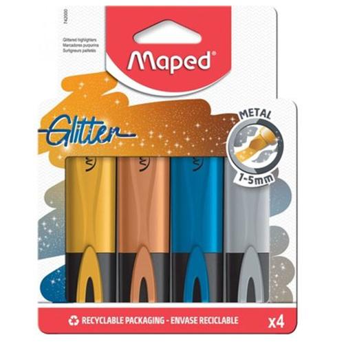 Maped Fosforlu Kalem Glıtter Metal 4 Lü - - Maped - Fiyatı - Yorumları