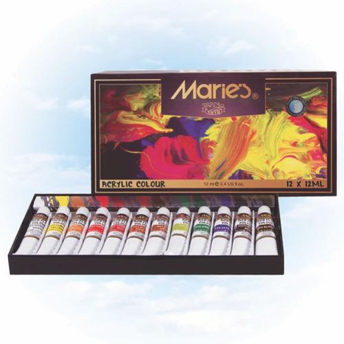 Maries Akrilik Boya 12 Li 12 Ml 812B - - Maries - Fiyatı - Yorumları -