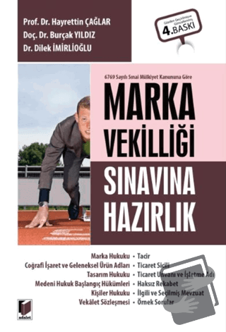 Marka Vekilliği Sınavına Hazırlık - Dilek İmirlioğlu - Adalet Yayınevi