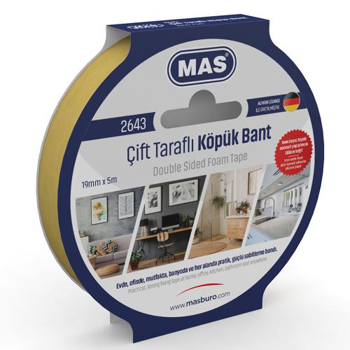 Mas Çift Taraflı Köpük Bant 19 Mm X 5 M 2643 - - Mas - Fiyatı - Yoruml