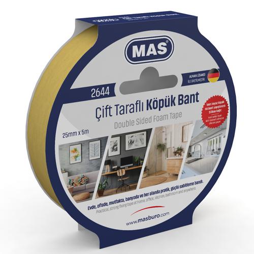 Mas Çift Taraflı Köpük Bant 25 Mm X 5 M 2644 - - Mas - Fiyatı - Yoruml